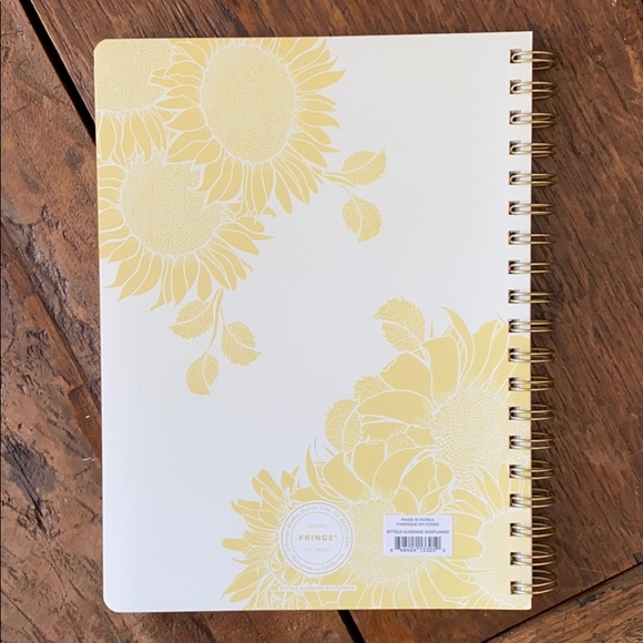 !NEW! Fringe Studio Sunflower Sunshine Notebook - Picture 4 of 4